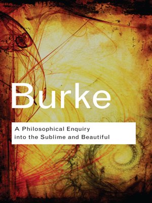 cover image of A Philosophical Enquiry Into the Sublime and Beautiful